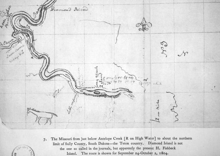 Map of the Missouri from just below Antelope Creek